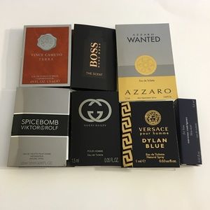 NEW Men's Cologne Samples- Boss Gucci Versace, etc